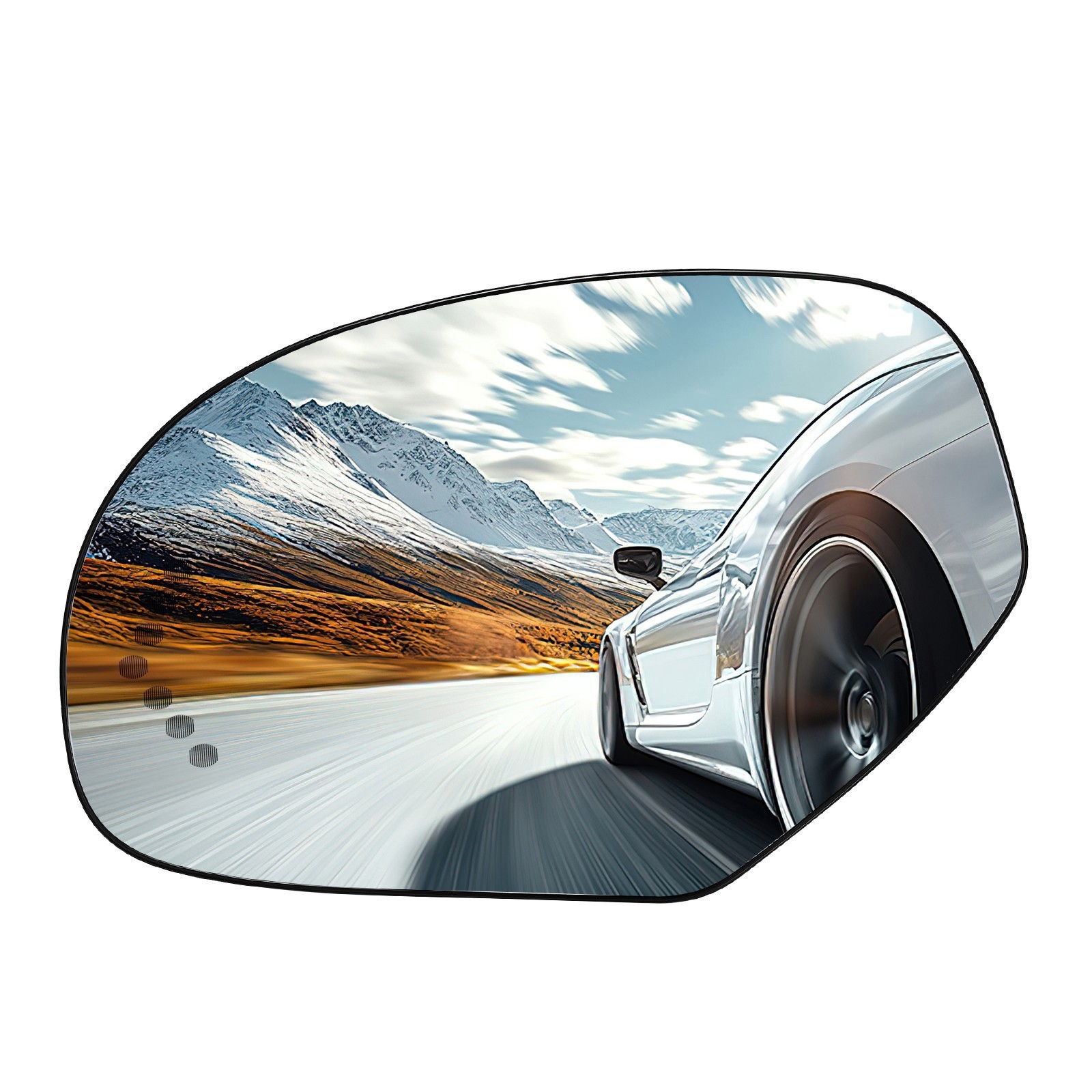 Left/Right Side Mirror Glass for 07-14 Chevrolet Silverado 2500HD 3500HD
