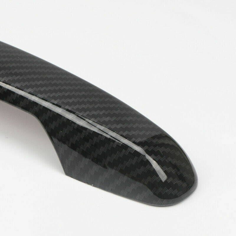 Carbon Fiber Look Side Door Handle Cover Trim 8pcs For 4Runner 2010-2019