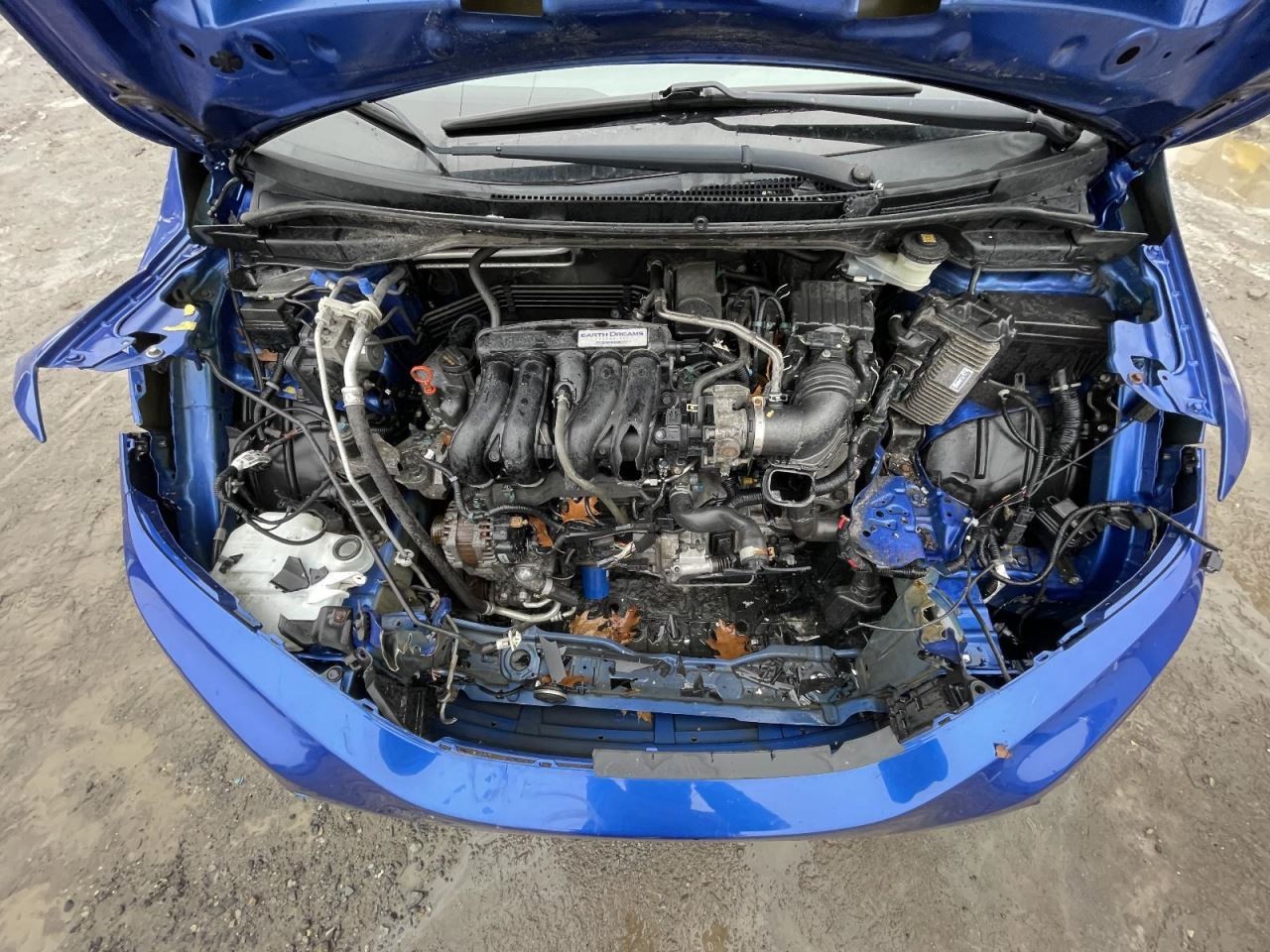 2015-2020 HONDA FIT LEFT ROCKER W/POST BLUE PC:B593M 1.5L MT FWD 122K -LX- 61871