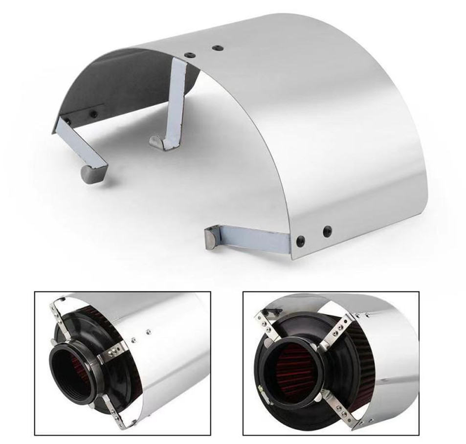 USA Universal Car Cone Sport Cold Air Intake Filter Heat Shield Cover 2.5-5 Inch