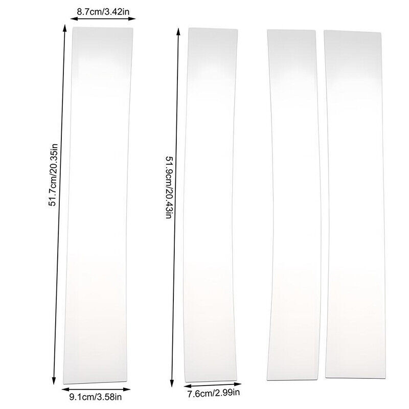 4x Car Window Pillar Posts Chrome For 2007-2014 Cadillac Escalade Accessories