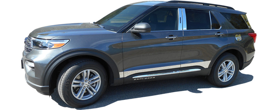 QAA Fits Ford Explorer 2020-2025 4 Pc SS Window Sill Trim Set | WS60330