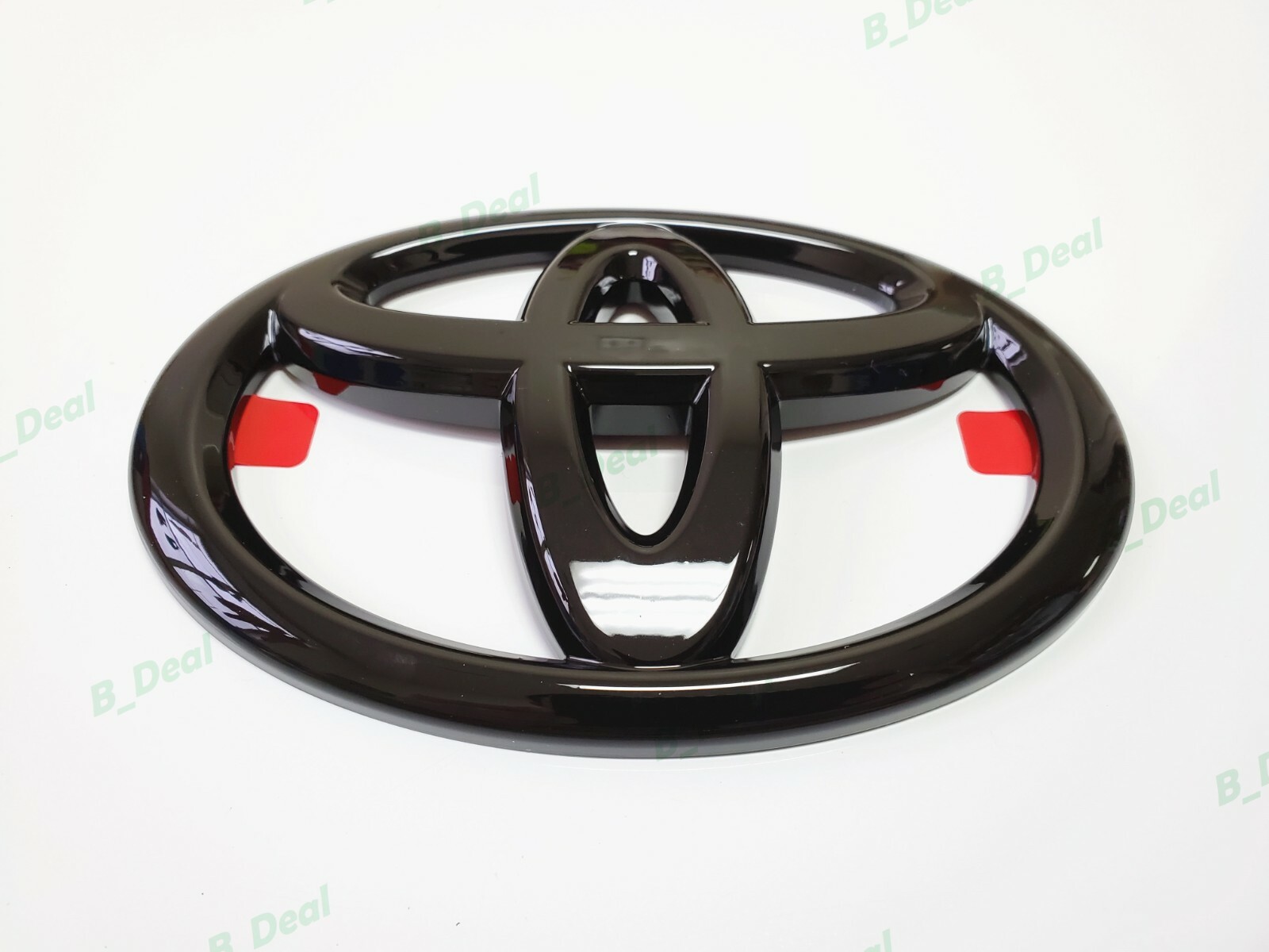 1PC Gloss Black Toyota Logo Overlay Emblem Fit Sienna Highlander Land Cruiser