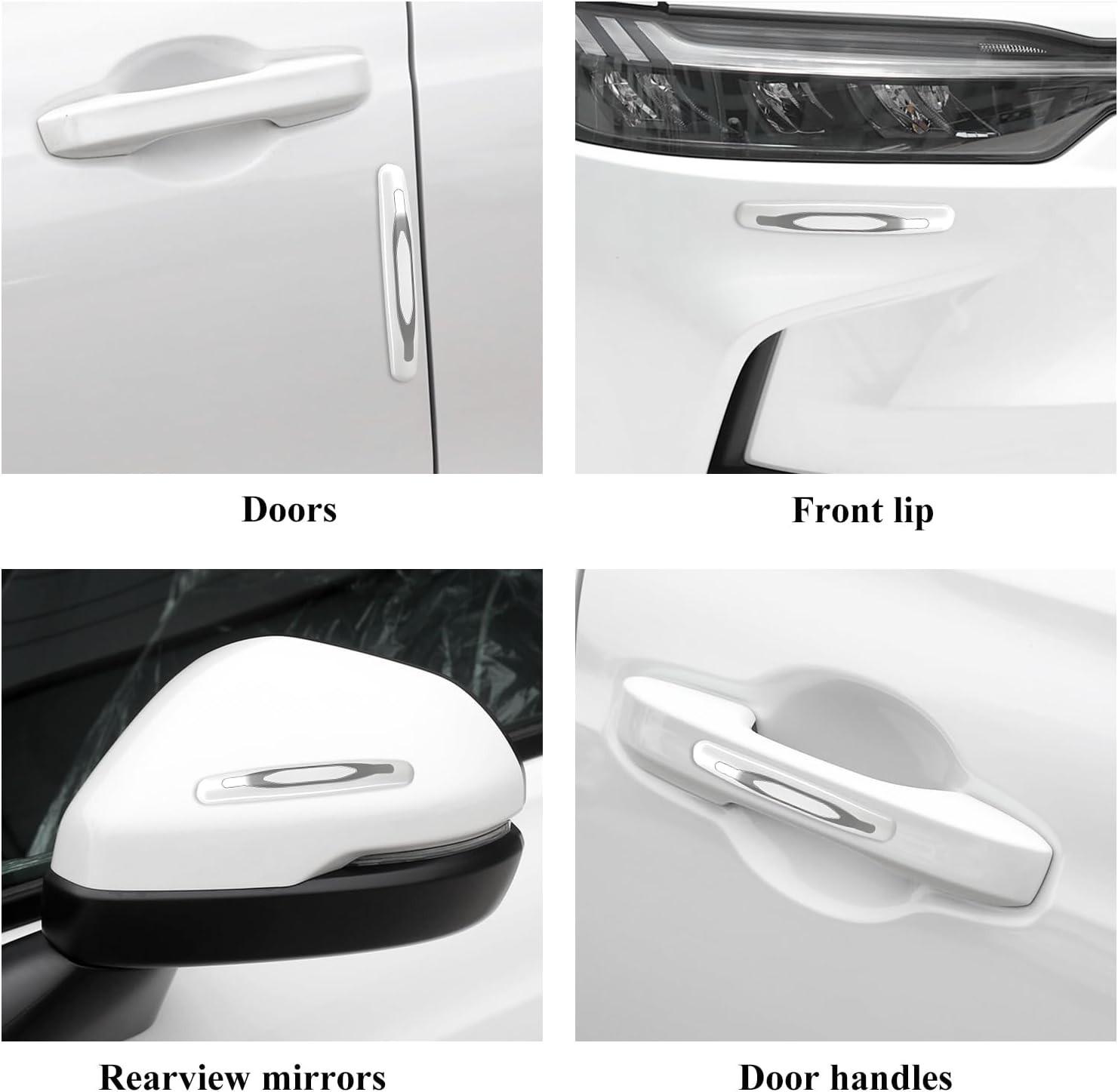 Car Door Edge Protection Set, 4 Pcs Stylish Trim for Scratches and Collisions