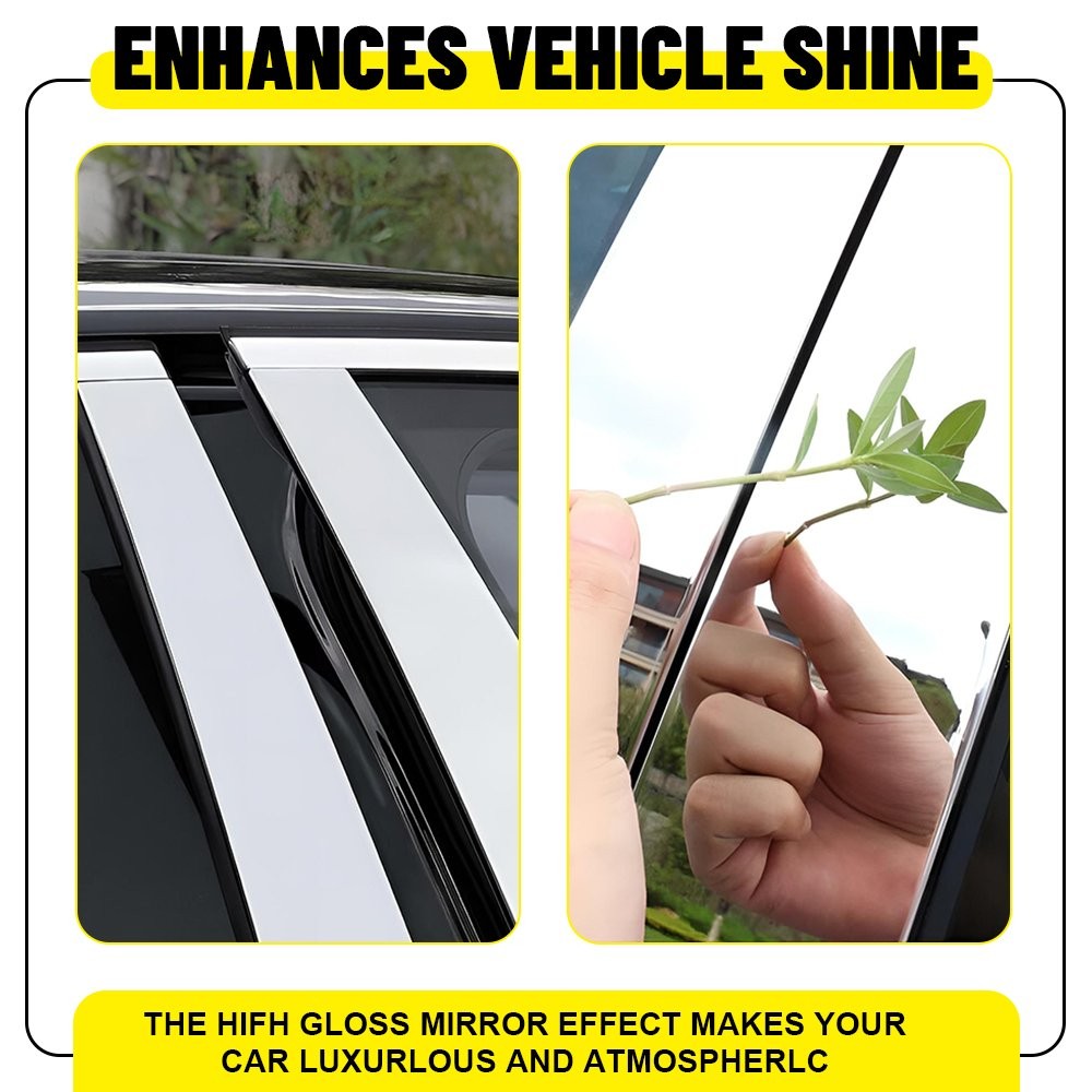 Chrome Window Pillar Posts Covers Door Trim FOR Chevy Traverse 2018-2023 6-30X