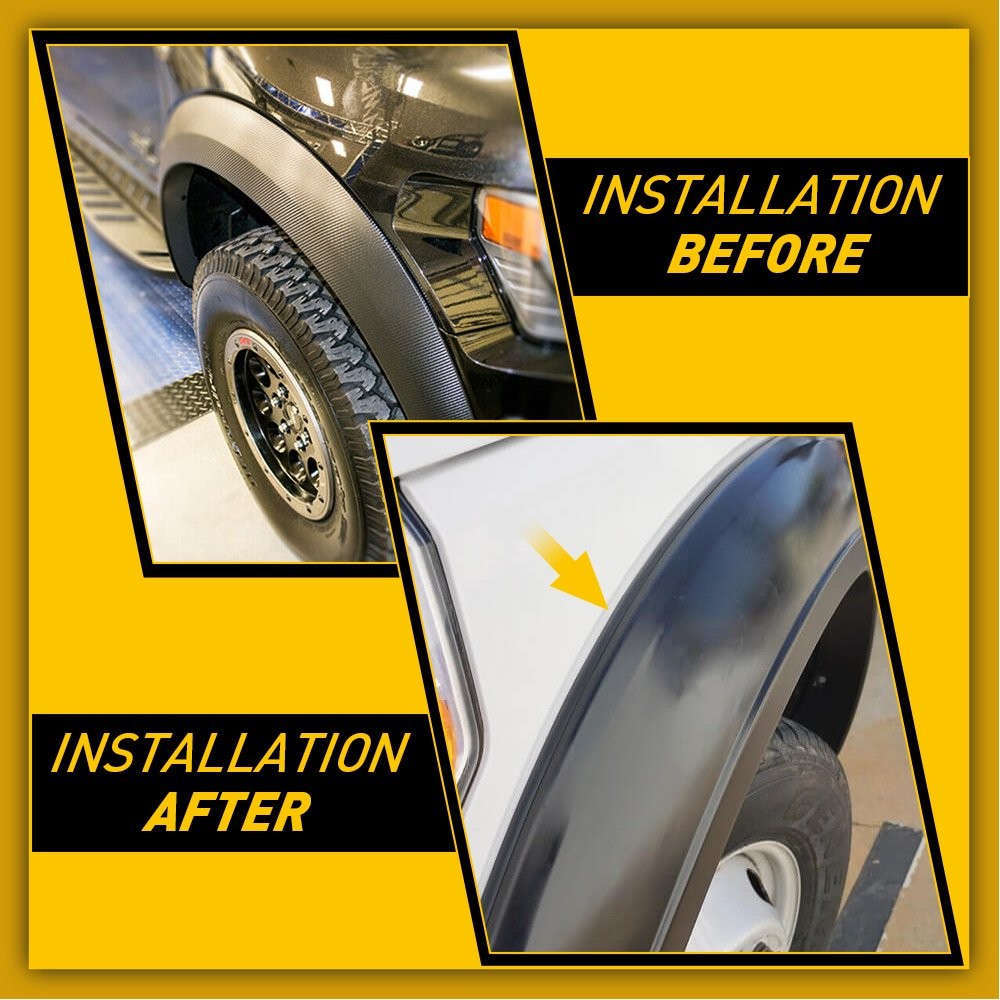 FENDER FLARE 9m REPLACEMENT TRIM EDGE 1-10Set for Universal Truck Flexible Wheel