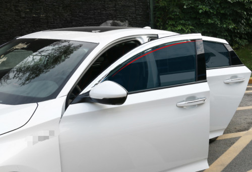 For Honda Accord 10th 2018-2022 chrome abs Window Visor Shades Sun Rain Guard 6X