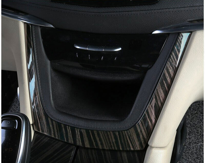 Car Interior Decoration Full Set Cover Black Wood Grain For Cadillac XT5 2016-19