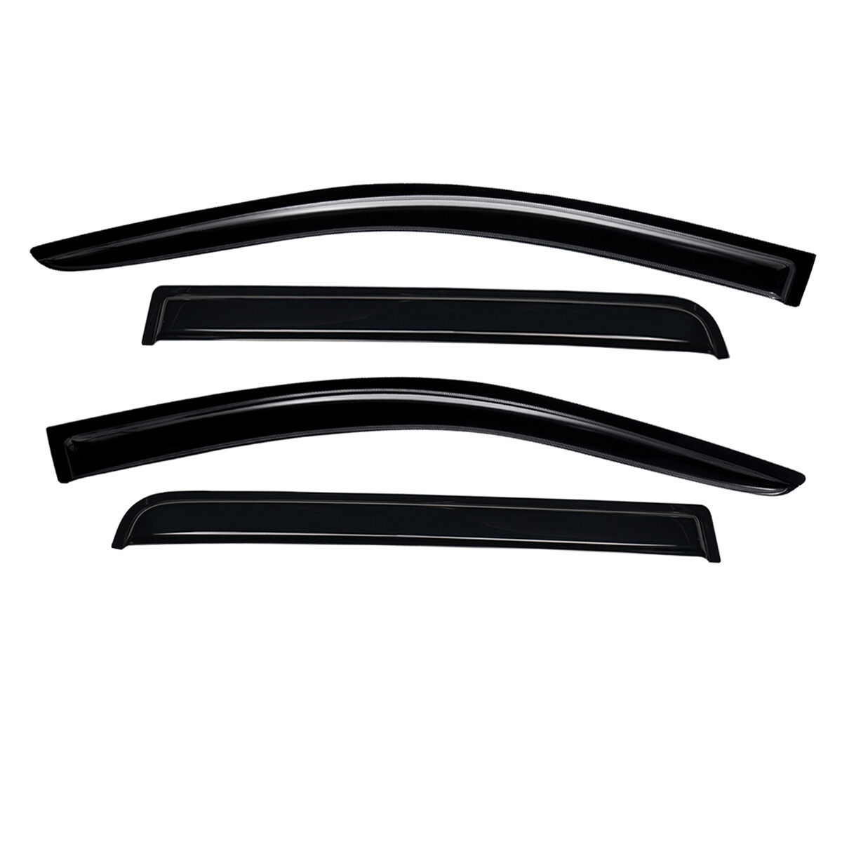 Tape-on Mount Window Vent Visor Rain Guard fits 2015-2022 GMC Canyon Crew Cab