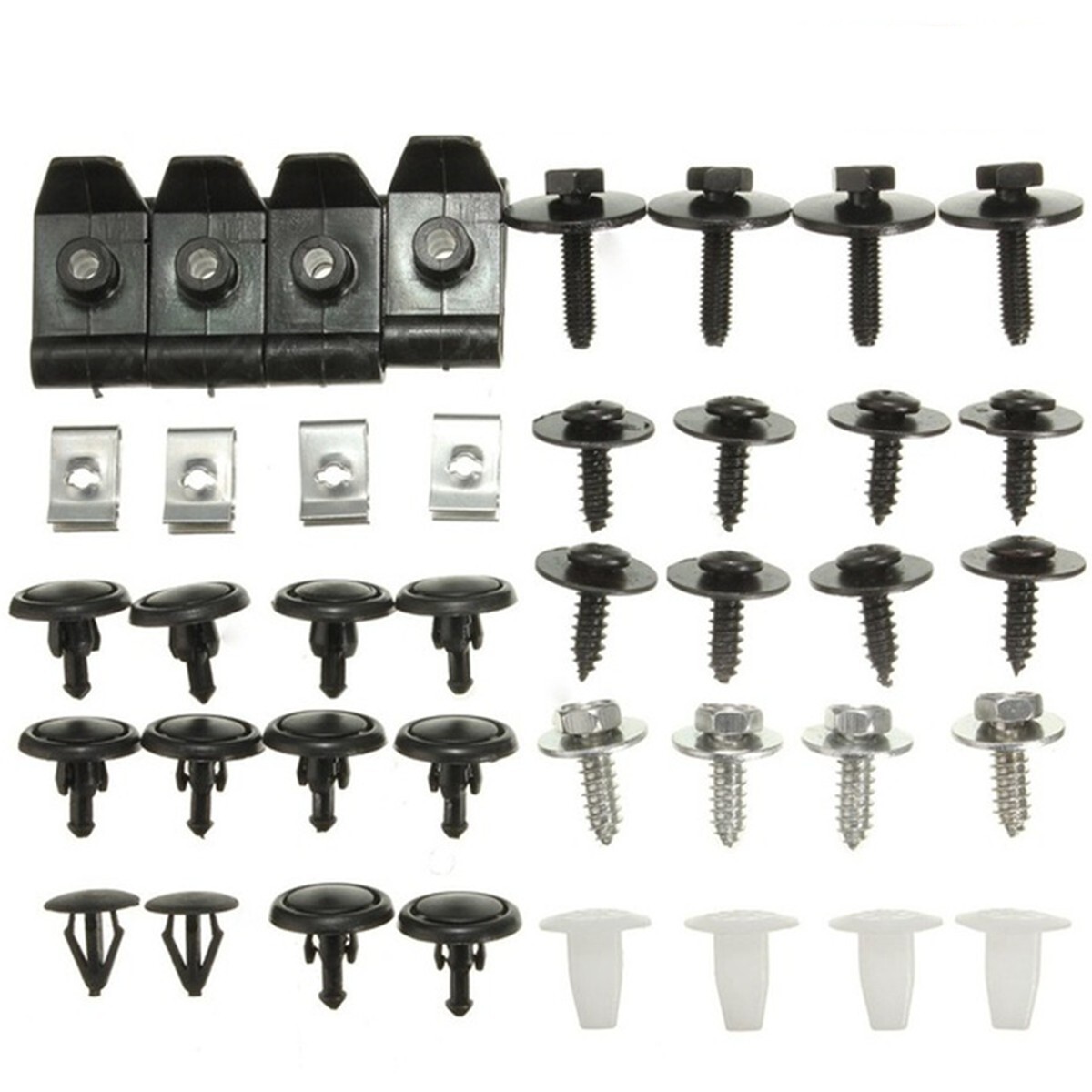 40Pcs Fastener For Car Engine Undertray Cover Clips Bottom Shield Guard Screws
