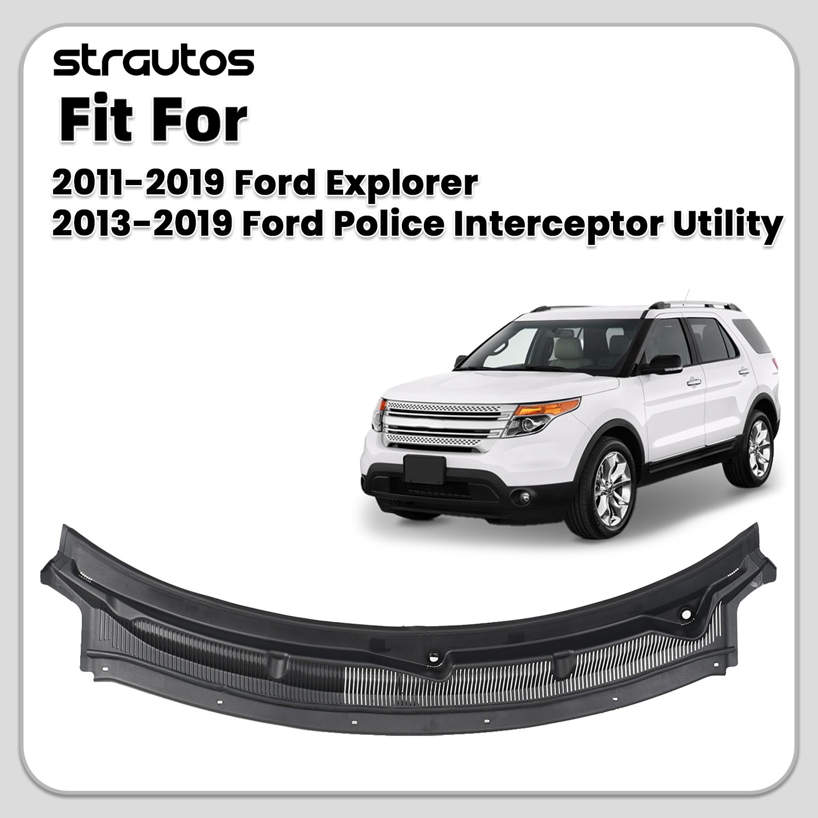 Windshield Panel Wiper Cowl Grille For Ford Explorer 2011-2019 BB5Z-78022A68-AA