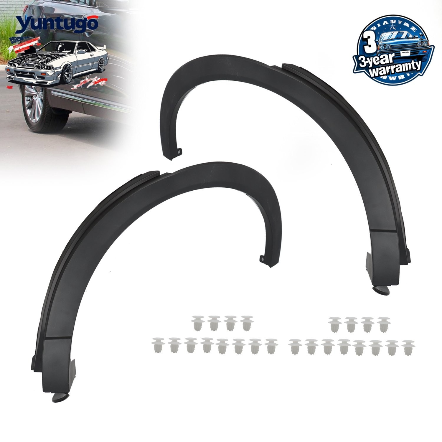 Fender Wheel Molding For 16-23 Mazda CX-9 Rear Right+Left TK4851W50F