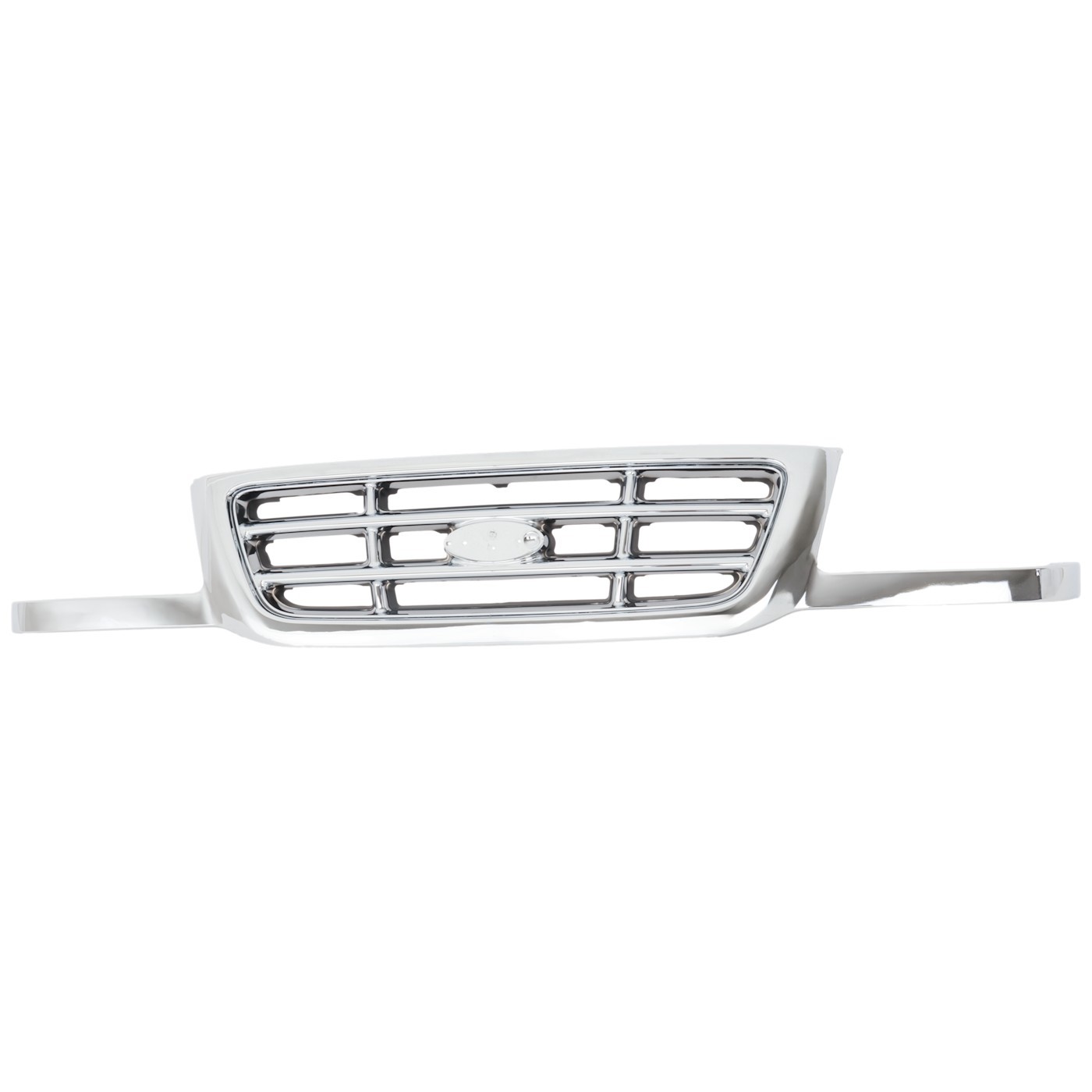 Grille For 2001-2003 Ford Ranger Chrome Plastic