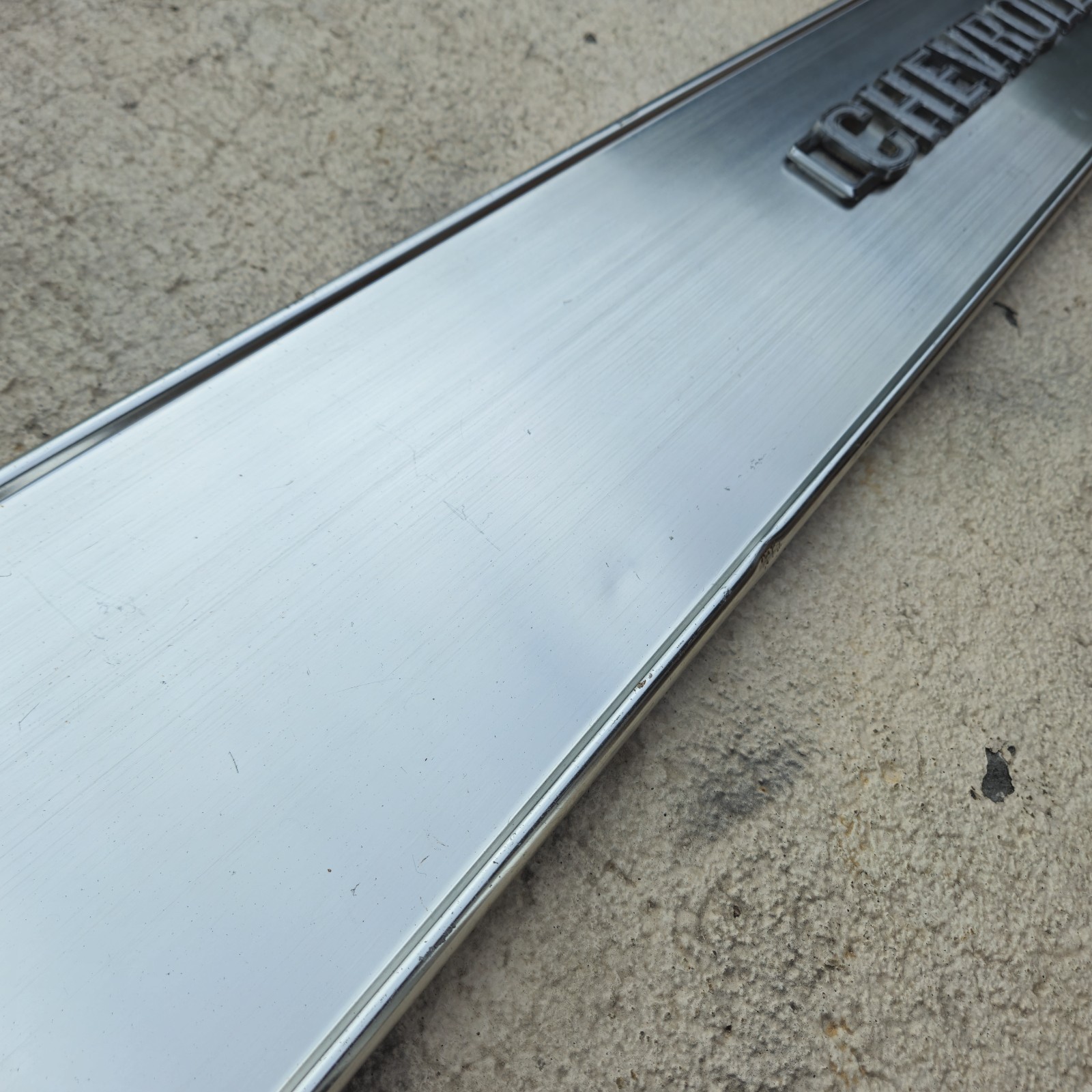 OEM 1973-1980 Square Body Chevrolet K5 Blazer Stainless Tailgate Panel Trim