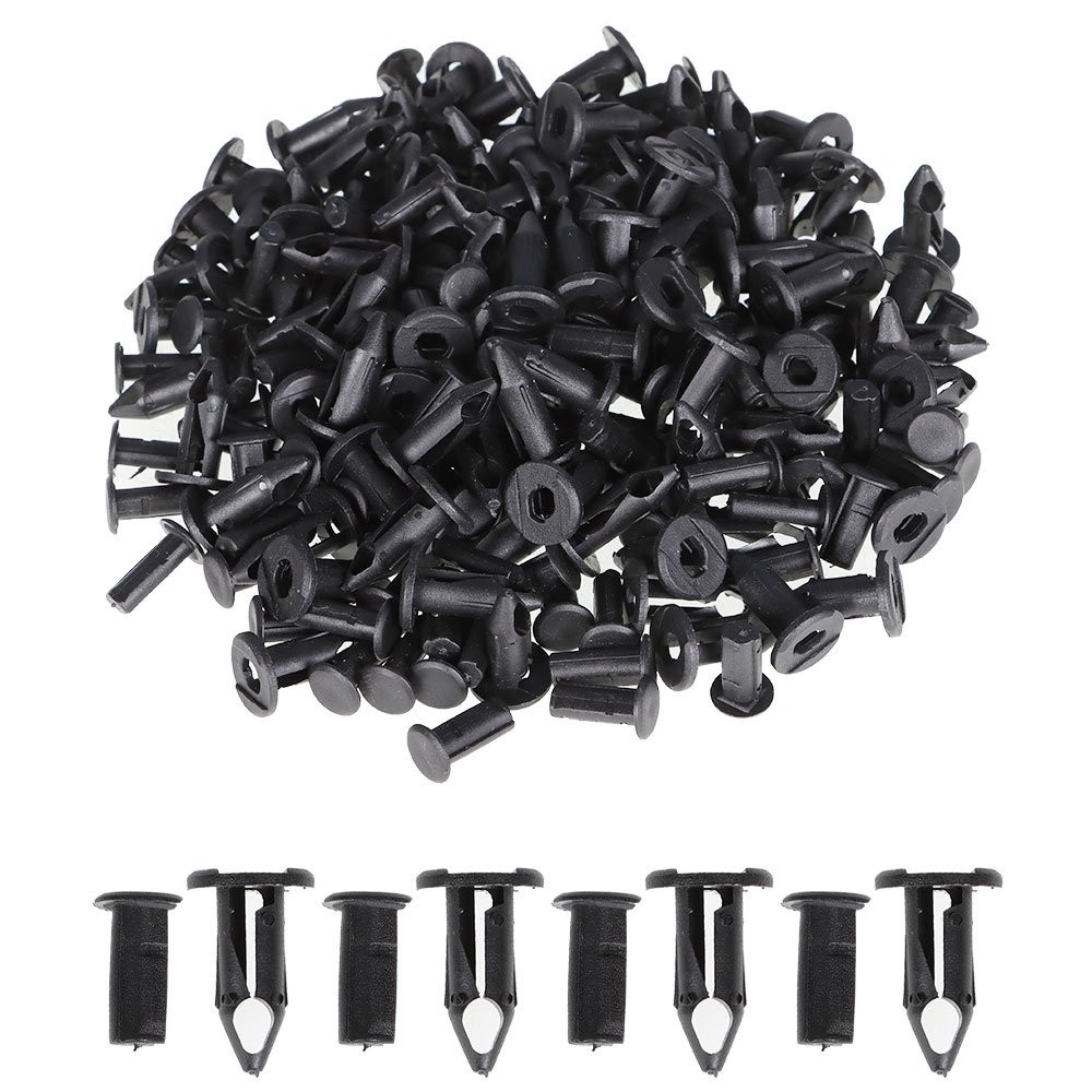 Labwork 100xCar 8mm Dia Hole Plastic Rivets Fastener Auto Fender Push Pin Clips