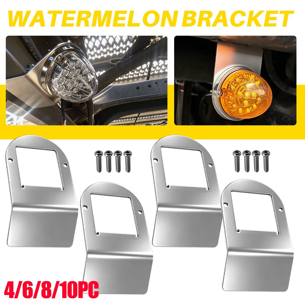 4-10x Stainless Steel Bracket Upper Mounting For Truck Trailer Watermelon Light