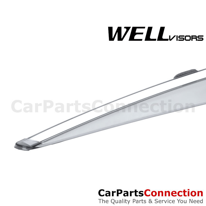 WellVisors Window Visors 13-20 Lexus GS350 GS450h Side Deflectors Chrome