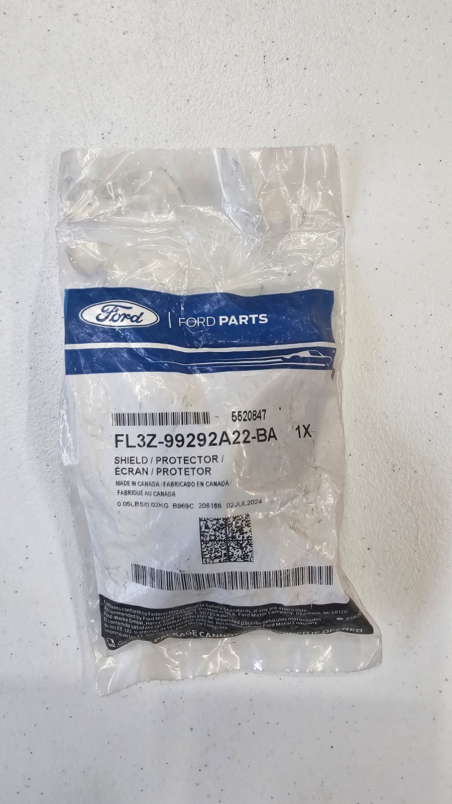 2015-2022 Ford F-150 RH Stone Guard Shield Protector OEM FL3Z-99292A22-BA