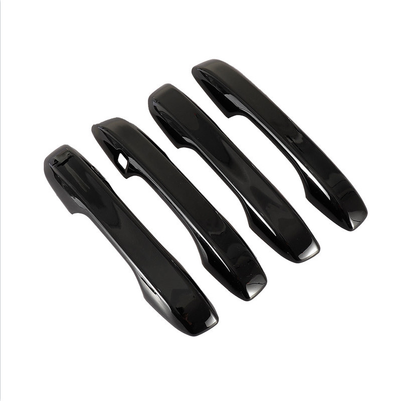 Bright black Front Door Handles Cover Trim 4pc For Honda Pilot 2023-2026