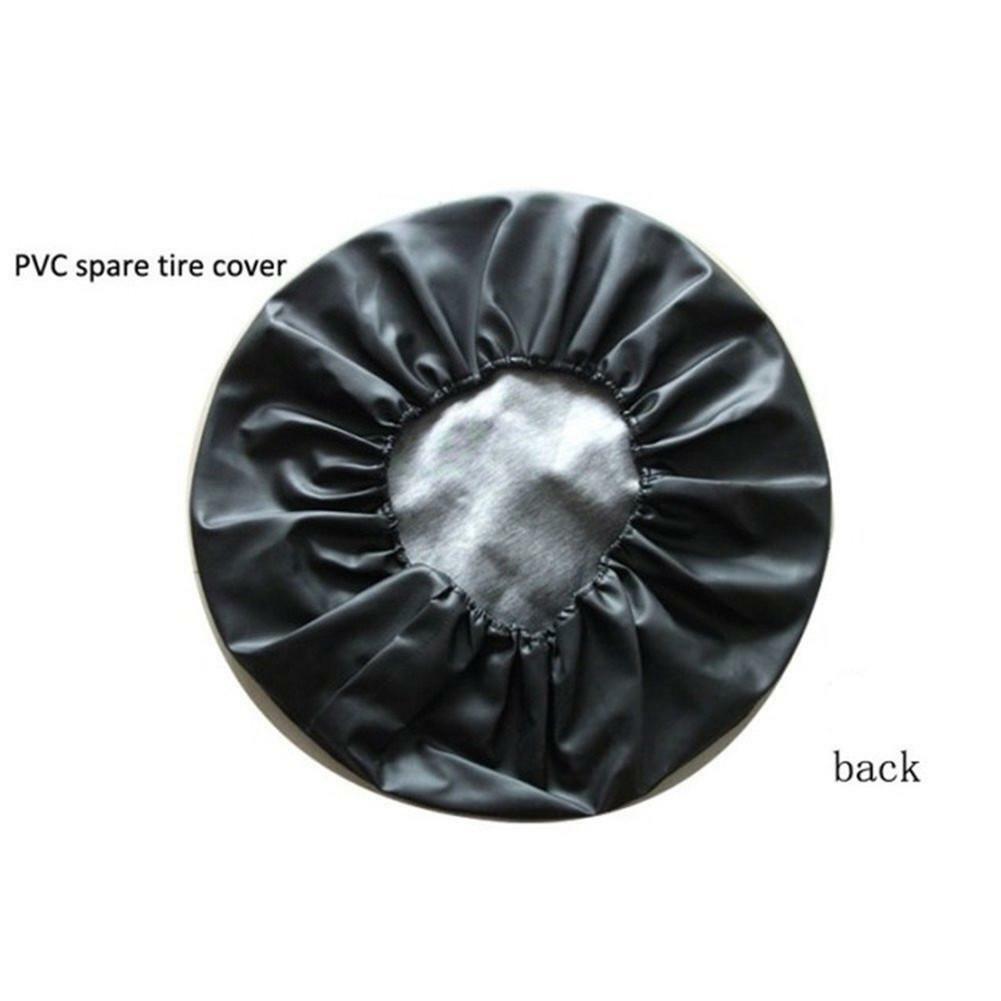 17in Spare Wheel Tire Covers Protector PVC Leather Waterproof for Car SUV Truck