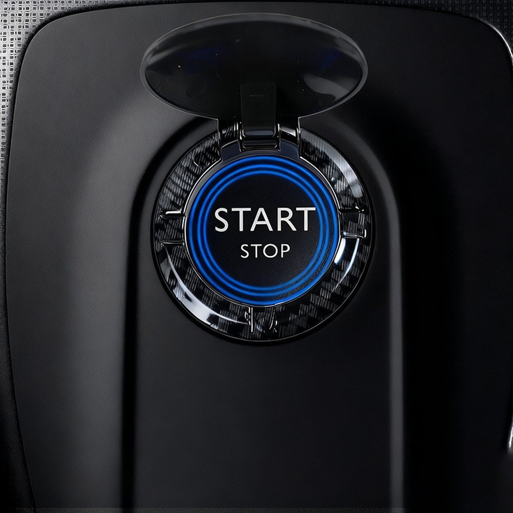 For Dashboard Decoration Start Button Cover Carbon Fiber Lid Lightweight Design