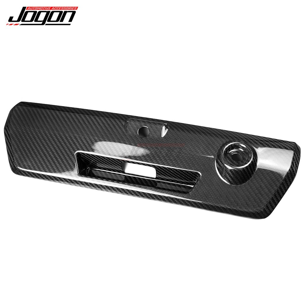 Dry Carbon Fiber For Ford F-150 2021-2024 F150 Raptor Tailgate Latch Handle Trim