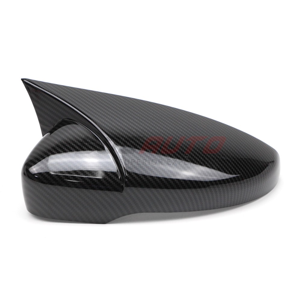 For VW Jetta Passat CC 09-17 Carbon Fiber Side Mirror House Cover Trim With Turn