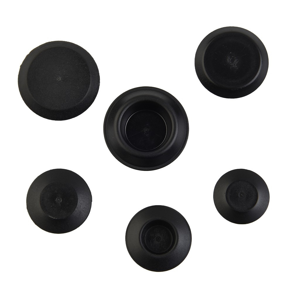 Flush Sheet Metal Hole Plugs 60 Piece Black Plastic Assortment for Car Vehicle