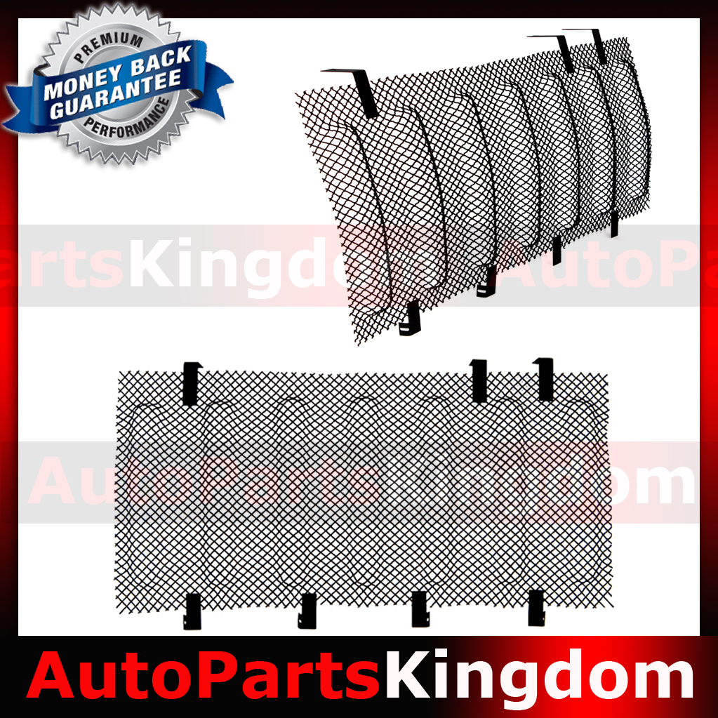 Black Bug debris Stainless Wire Mesh Grille Insert Fit 07-17 Jeep JK Wrangler