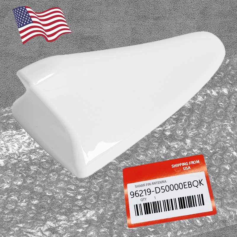 For 2011 2012-2016 Kia Forte Ebony Code EB Shark Fin Antenna Aerial Cover White