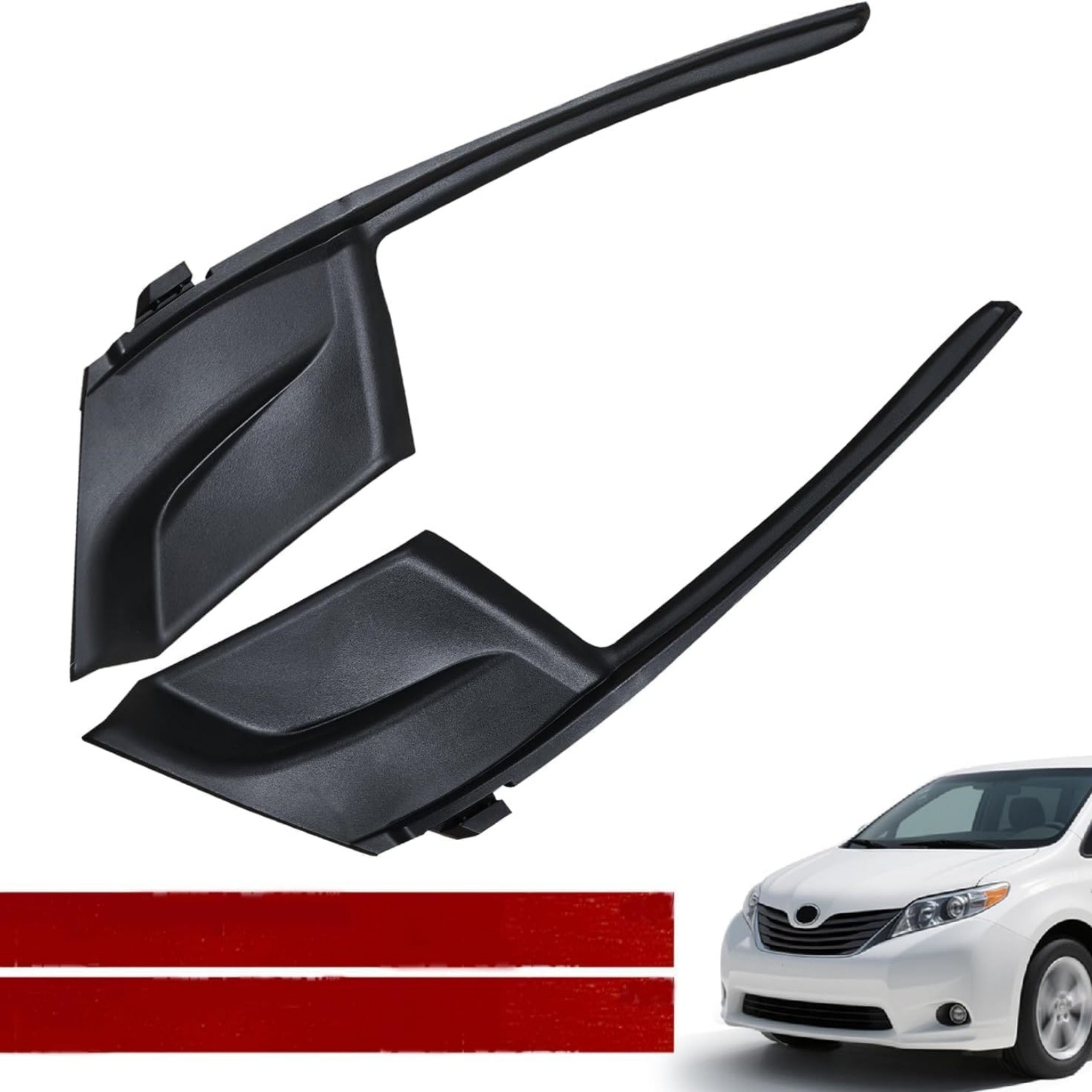 1 Pair 53867-08020 Windshield Wiper Cowl Cover Trim Replacement For Toyota