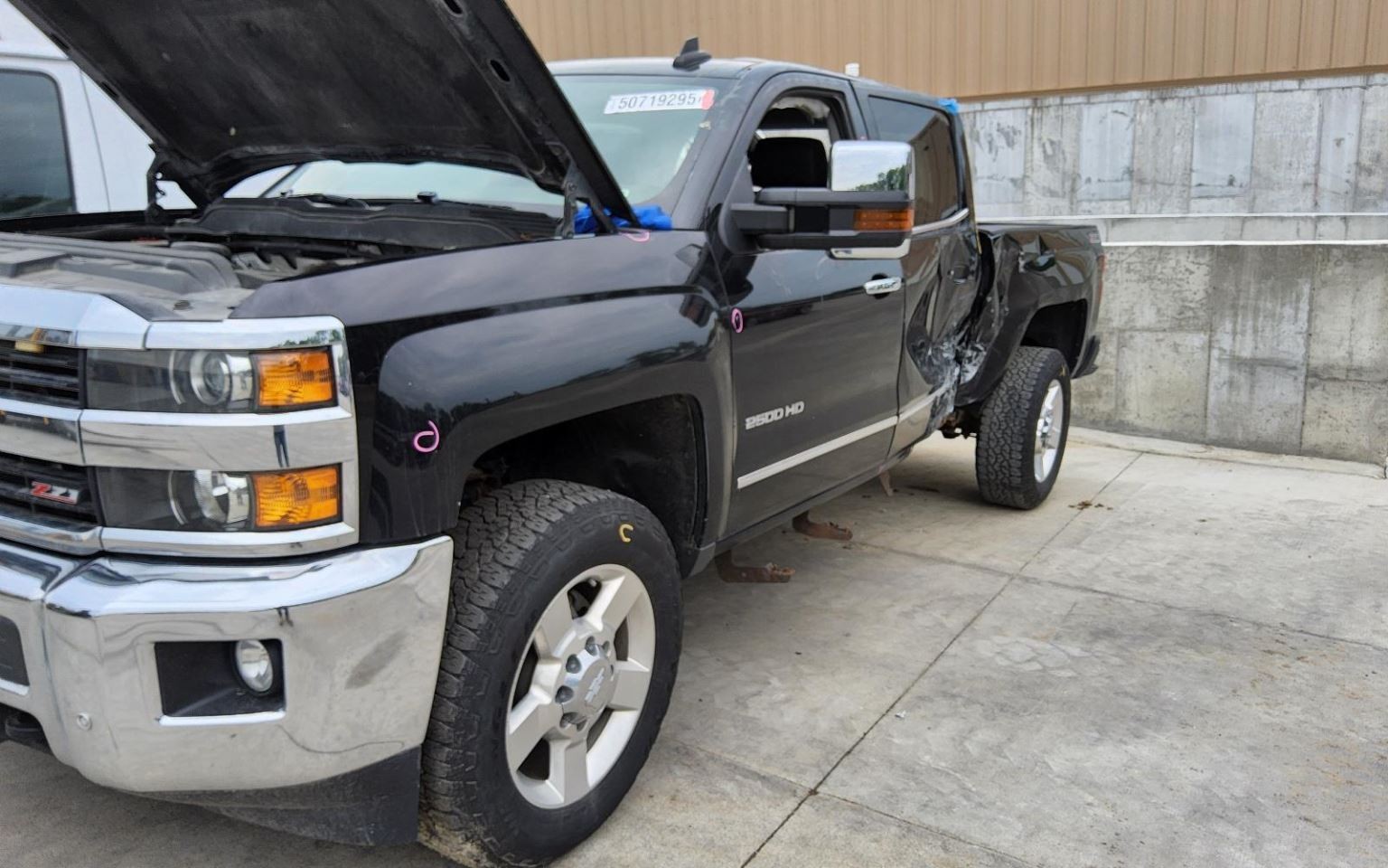 CHEVROLET SILVERADO 2500 PICKUP 2015-2019 RIGHT CENTER PILLAR CREW CAB 1667165