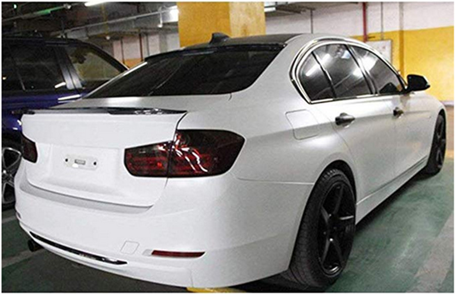 Car Rear Roof Trunk Spoiler Rear Wing Lip Trim Sticker 1.2M Carbon Fiber Look