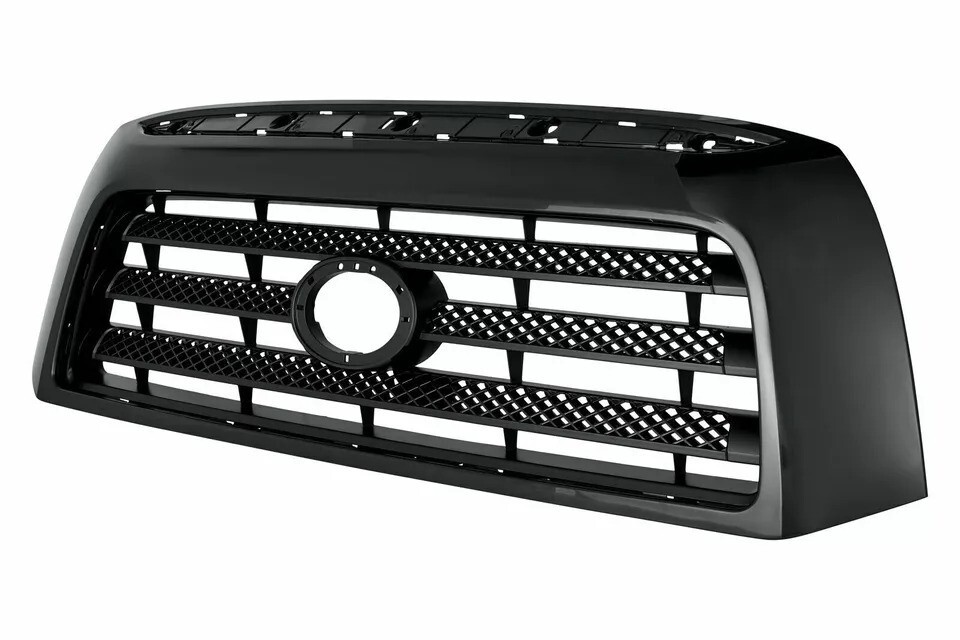 New Front Grille Assembly & Grille Trim Black 2pc Fits 2007-2009 Toyota Tundra