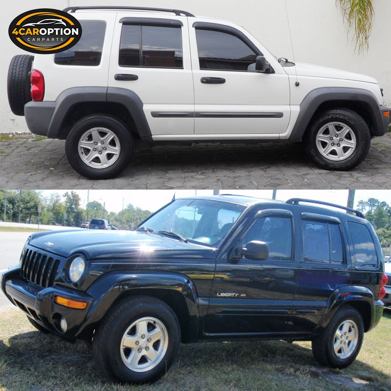 Fits 02-07 Jeep Liberty KJ Window Visors Rain Sun Guard Vent 4Pc Set