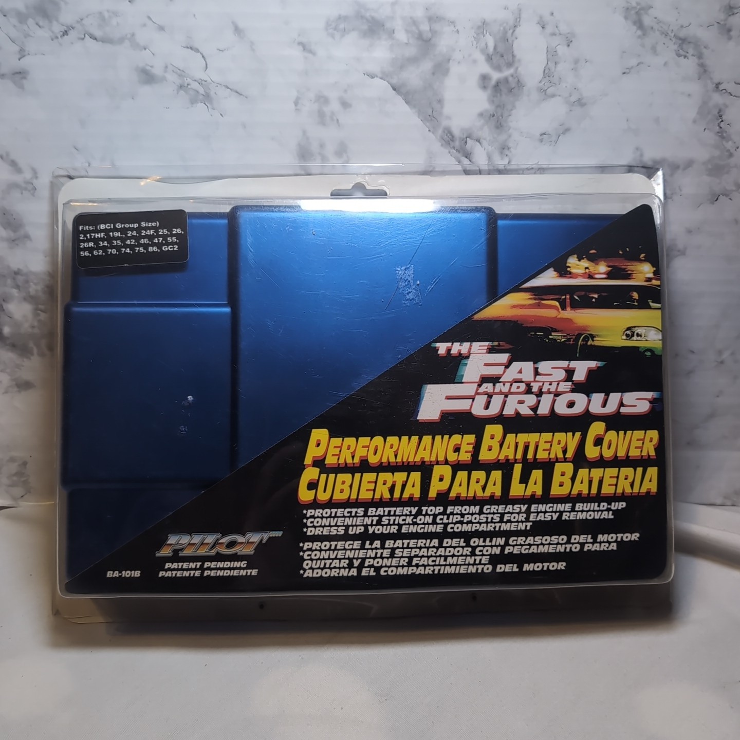 Pilot The Fast and The Furious Performance Battery Cover Metallic Blue (BA-101B)