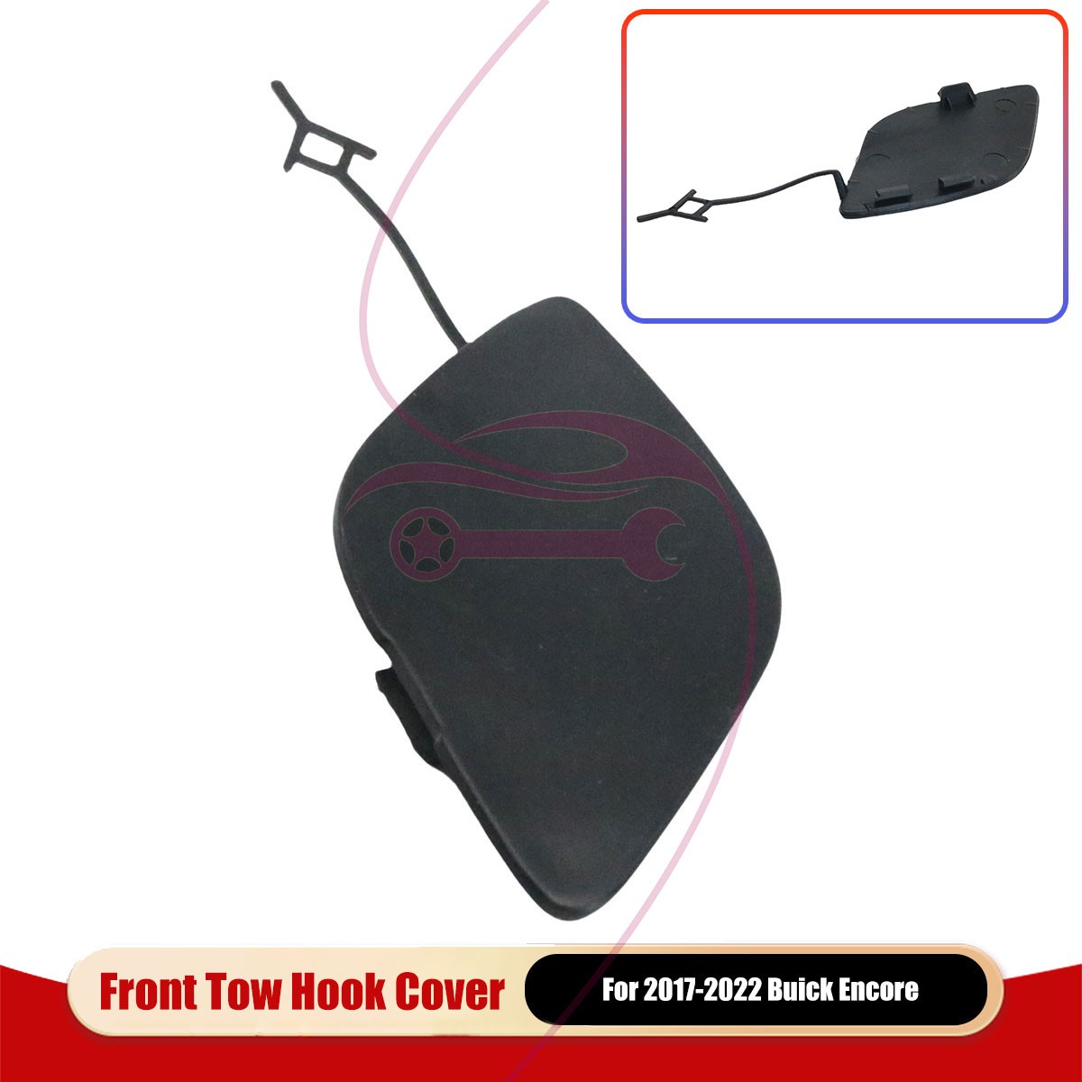 For Buick Encore 17-21 Front Bumper Tow Hook Eye Cover Cap 42536905 New Black