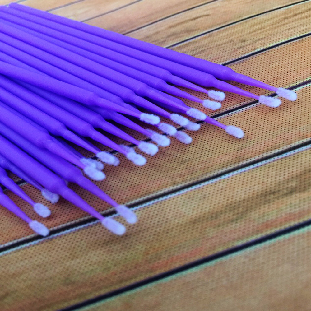 100Pcs 1/2mm Micro Car Touch Up Paint Brushes Brush Small Tips Micro Applicator