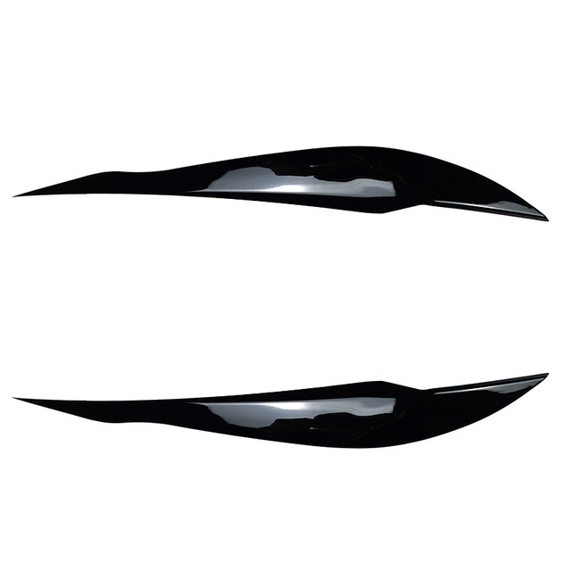 For BMW 3Series F30 F31 2012-18 Car Headlight Eye Lid Eyebrow Cover Glossy Black
