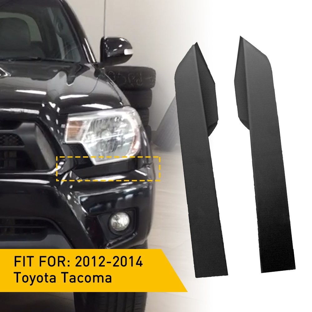 FOR 2012 2013 2014 TOYOTA TACOMA HEADLIGHT FILLER TRIM RIGHT & LEFT PAIR 2PCS