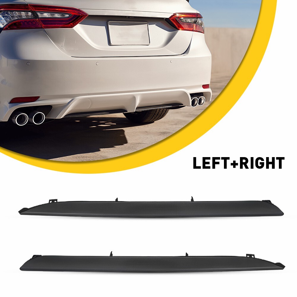 Rear Bumper Lower Trim Molding For SE Toyota Camry XSE 18-20 Black Left & Right