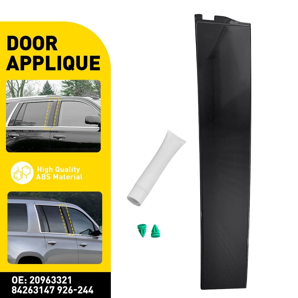 For Chevy Suburban 15-20 Window Door Trim Pillar Post Molding Rear RH Rearward