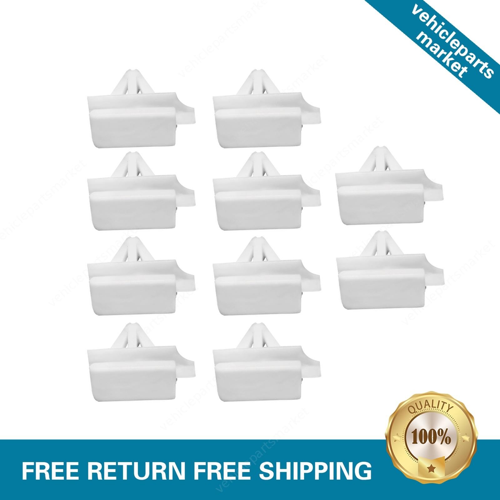 10Pcs Fits For Chevrolet Impala 2006 2007-2013 White Rocker Moulding Clips