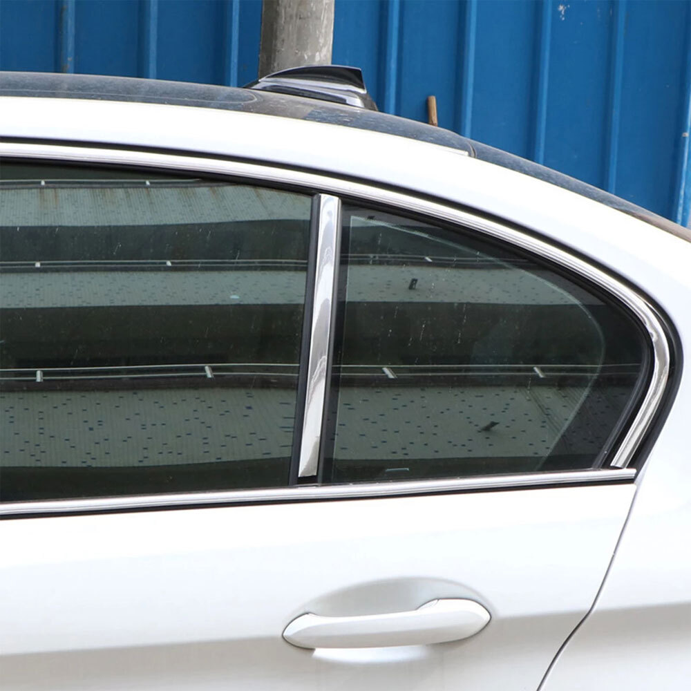 3m x 10mm Car Door Window Side Chrome Strip Sticker Moldings Trim Tape Silver