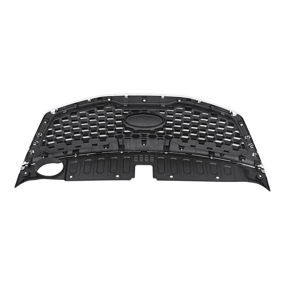 Grille For 2011 2012 2013 Kia Sorento Chrome Shell w/ Black Insert Plastic