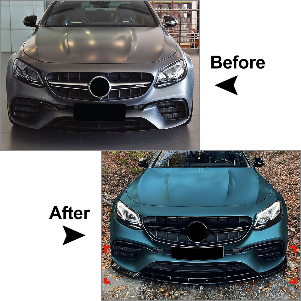 Front Bumper Lip Splitter For Benz E-Class W213 E63 Sport Model 2016-2019
