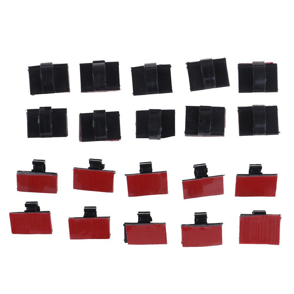 Simple and Effective For Car Dash Cam Wire Tie Cable Clamp Holder Pack of 10