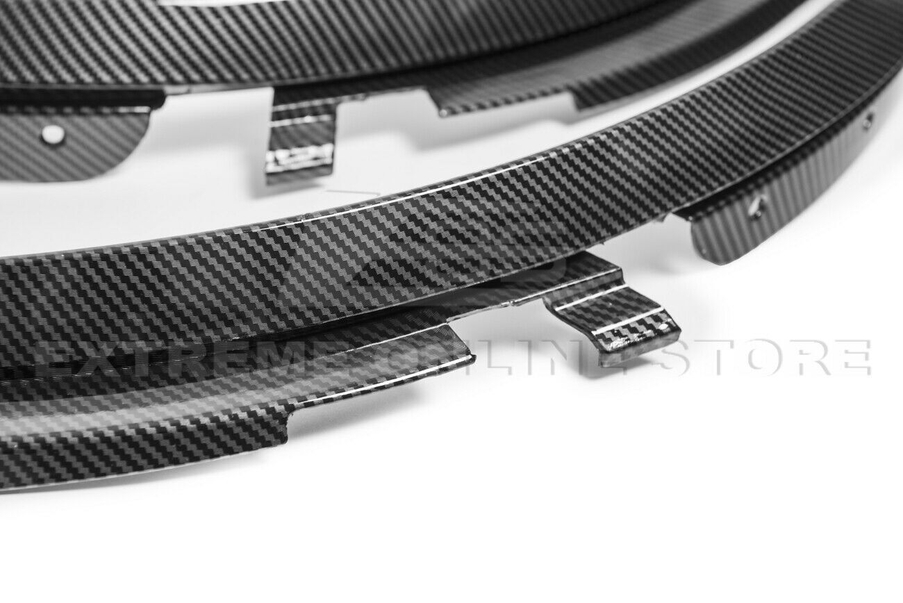 Front Wheel Trim Fender Flares For 14-19 Corvette C7 Hydro-Dipped Carbon Fiber