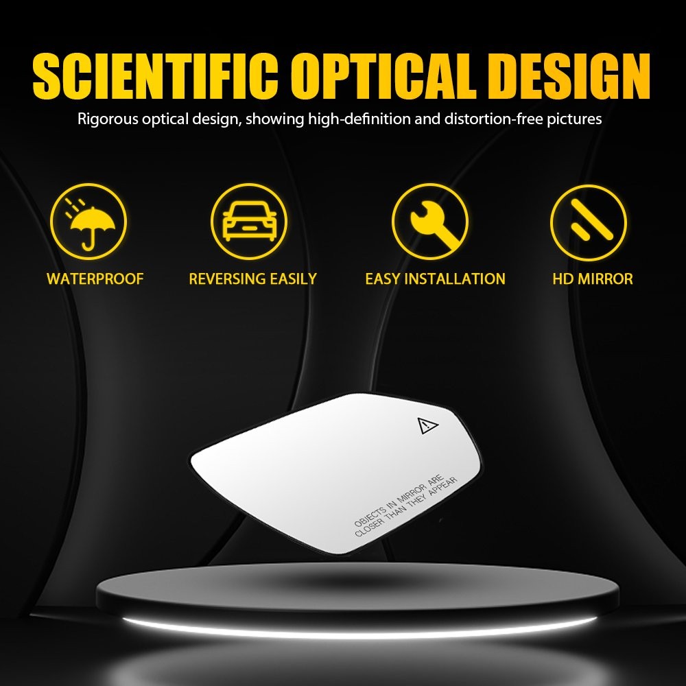 Mirror Glass Heated Blind Spot Detection Passenger for Hyundai Elantra 2021-2025