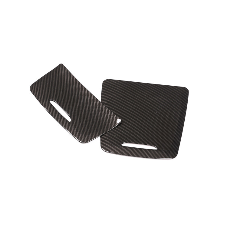 Carbon Fiber Look Center Storage Box Panel Cover For Benz CLA GLA A Class